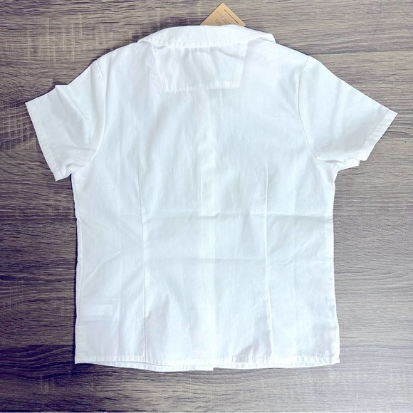 French Toast Girls' Short Sleeve V-Neck Tee - Soft Poly Blend Jersey Top For Kids - View #5
